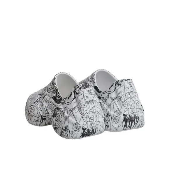 Dolce & Gabbana White Black Graffiti Daymaster Sneakers Shoes - Picture 5 of 9